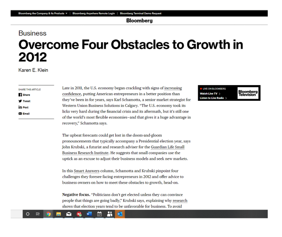 Overcoming Obstacles to Growth